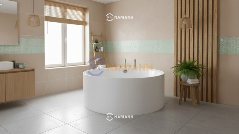 Bồn Tắm Tròn Đặt Sàn Acrylic Rudi RUB105 - Ảnh Thực Tế 2