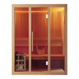 Phòng Xông Hơi Khô Gỗ Hemlock Rudi RUP320 1300x1170 mm